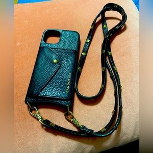 Bandolier-Studded-Leather-Strap phone crossbody case